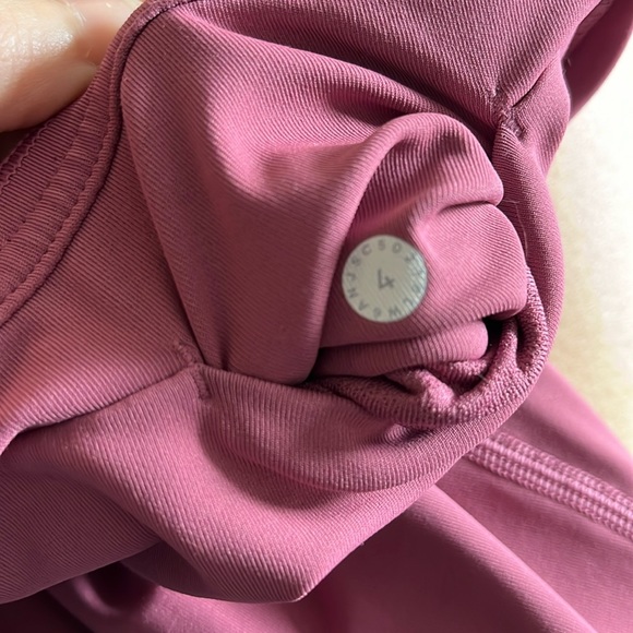 Lululemon Fast and Free Crop Leggings, Mauve Pink - Picture 7 of 7